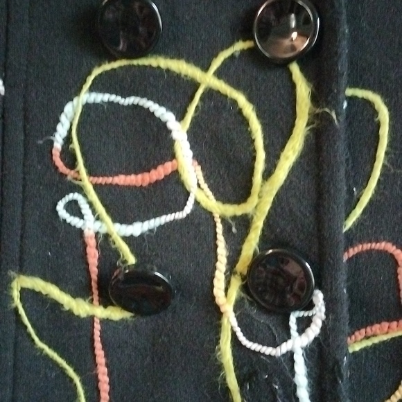 Neslay Paris black wool jacket size S - Picture 10 of 11